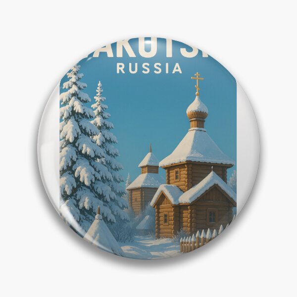 Item preview, Snowy Orthodox Chapel in Yakutsk, Russia designed and sold by Places On Earth.