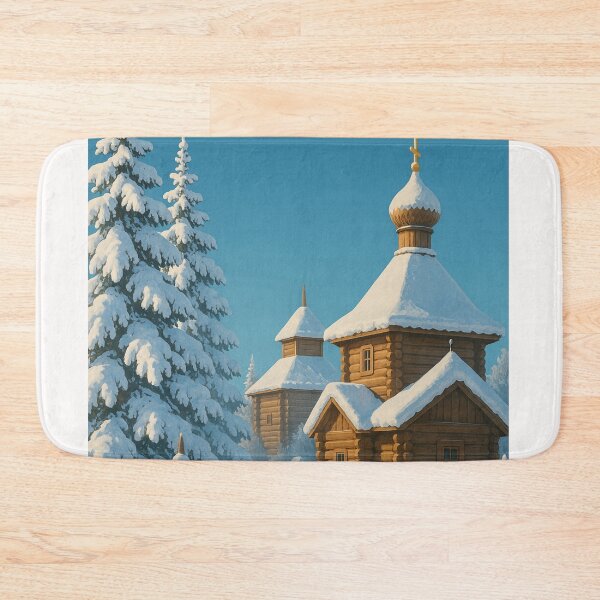 Item preview, Snowy Orthodox Chapel in Yakutsk, Russia designed and sold by Places On Earth.