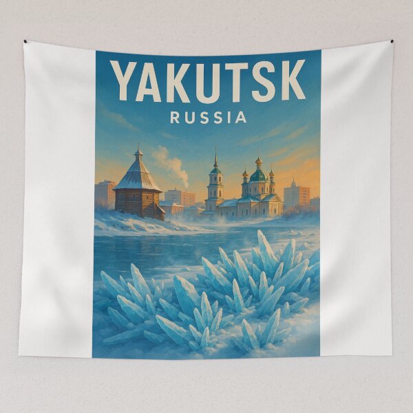 Item preview, Frozen Cathedral View, Yakutsk, Russia designed and sold by Places On Earth.