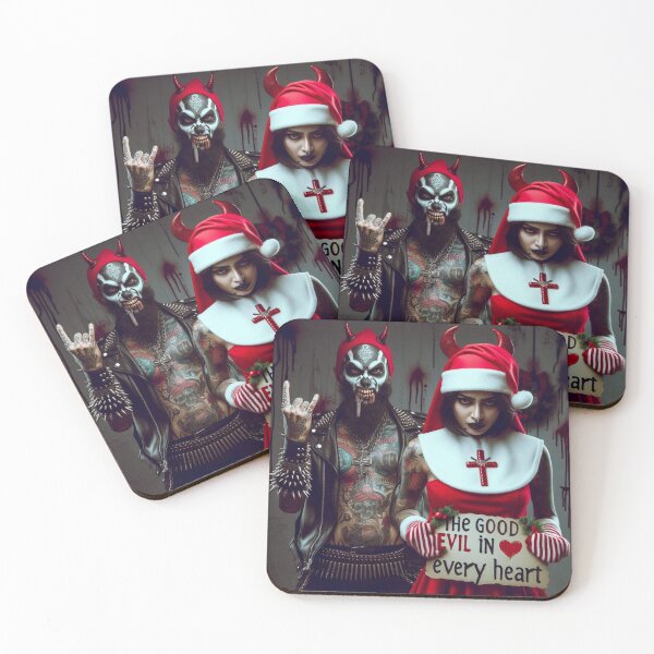 Item preview, Gothic Rebel Santa Nun Demon designed and sold by Voodoo Store Paranormal Collections.