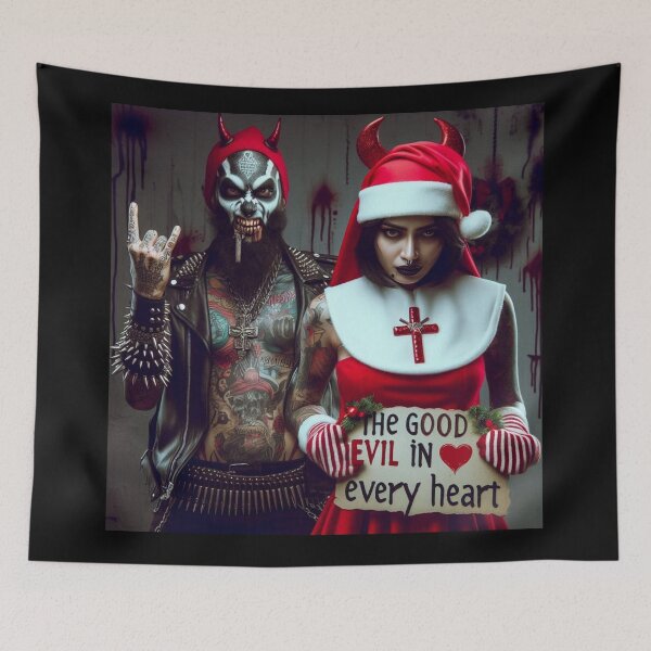 Item preview, Gothic Rebel Santa Nun Demon designed and sold by Voodoo Store Paranormal Collections.