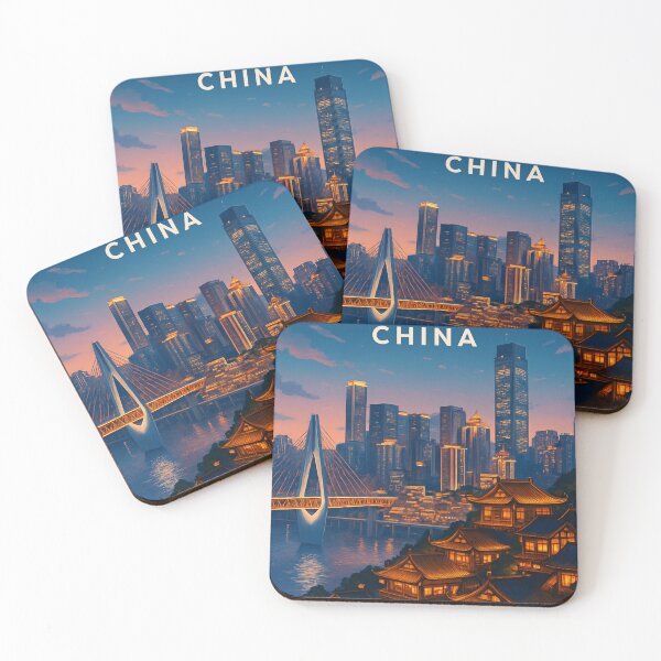 Item preview, Skyline and Lanterns, Chongqing, China designed and sold by Places On Earth.