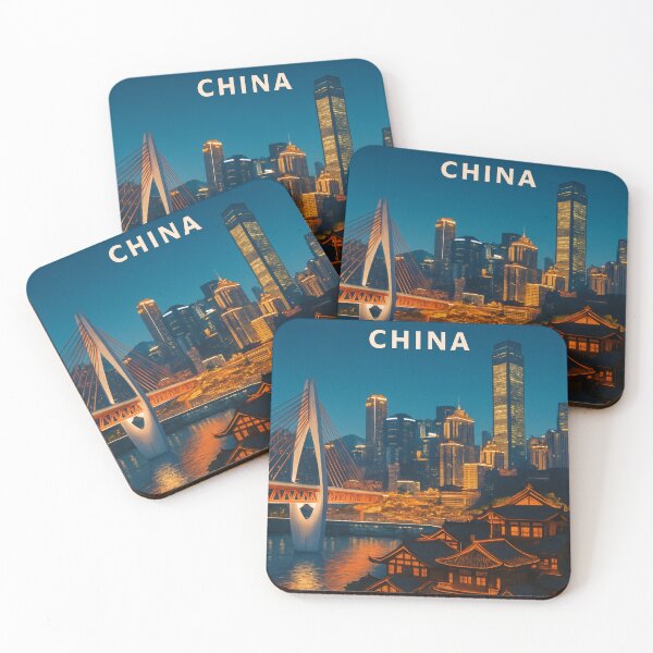 Item preview, Twilight Over Qiansimen Bridge, Chongqing designed and sold by Places On Earth.