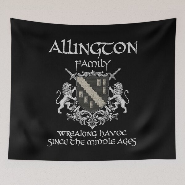 Item preview, Allington Family Crest – Medieval Heritage Emblem for Ancestry Lovers & Vintage Style Fans designed and sold by 9X FR.