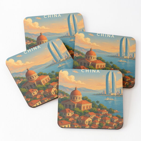 Item preview, Historic and Modern Skyline, Xiamen, China designed and sold by Places On Earth.