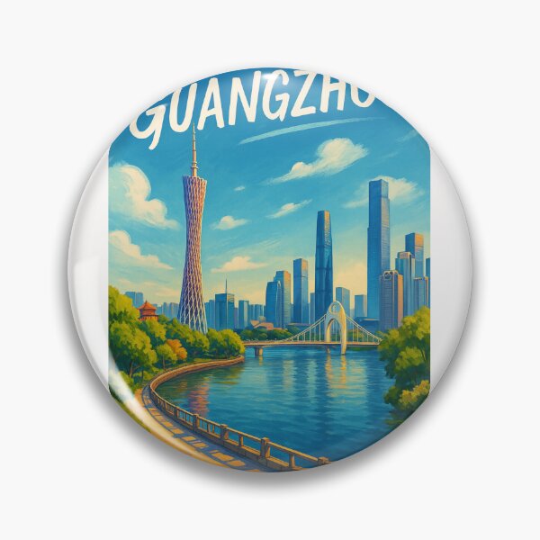 Item preview, Daytime Skyline and Pearl River, Guangzhou designed and sold by Places On Earth.