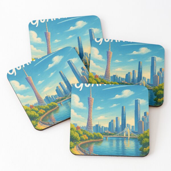 Item preview, Daytime Skyline and Pearl River, Guangzhou designed and sold by Places On Earth.