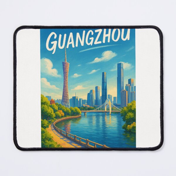 Item preview, Daytime Skyline and Pearl River, Guangzhou designed and sold by Places On Earth.