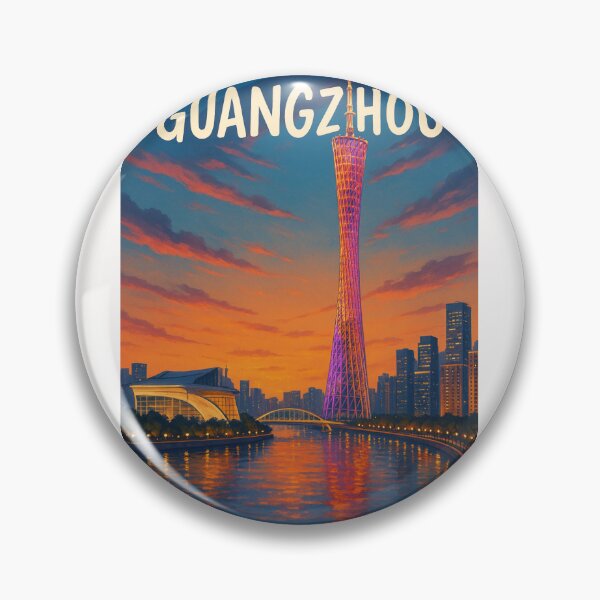 Item preview, Sunset Over Canton Tower, Guangzhou designed and sold by Places On Earth.