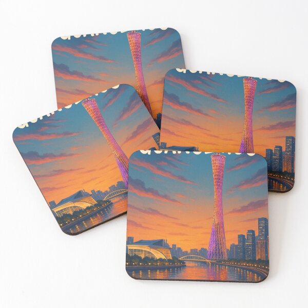 Item preview, Sunset Over Canton Tower, Guangzhou designed and sold by Places On Earth.