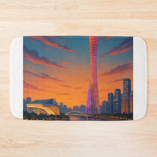 Item preview, Sunset Over Canton Tower, Guangzhou designed and sold by Places On Earth.