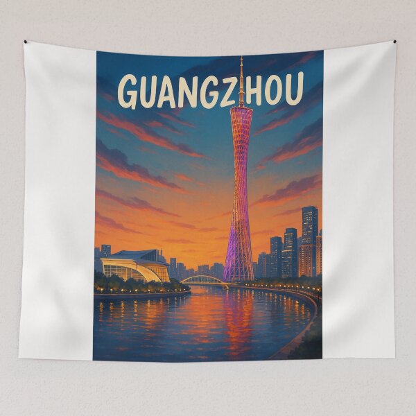 Item preview, Sunset Over Canton Tower, Guangzhou designed and sold by Places On Earth.