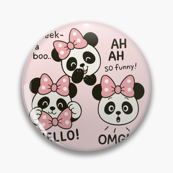 Item preview, Cute Funny Panda Expressions | Peekaboo Kawaii Animal designed and sold by graphicnew.