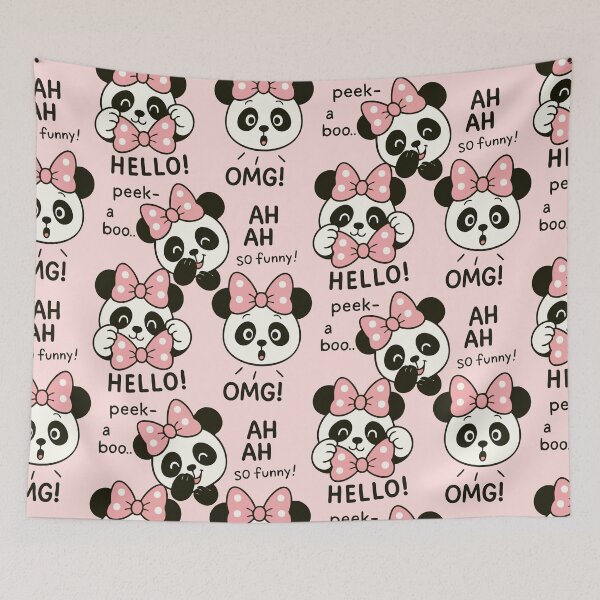 Item preview, Cute Funny Panda Expressions | Peekaboo Kawaii Animal designed and sold by graphicnew.