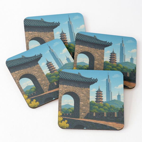 Item preview, Nanjing City Wall and Pagoda View designed and sold by Places On Earth.