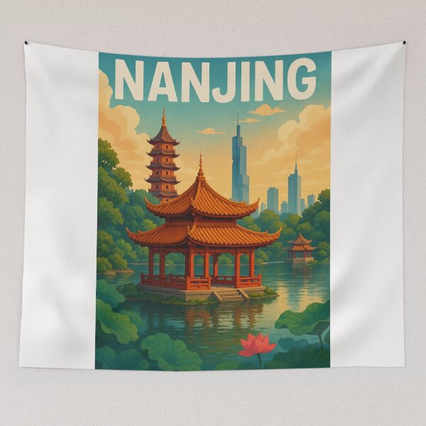 Item preview, Nanjing Lotus Pond and Skyline Harmony designed and sold by Places On Earth.