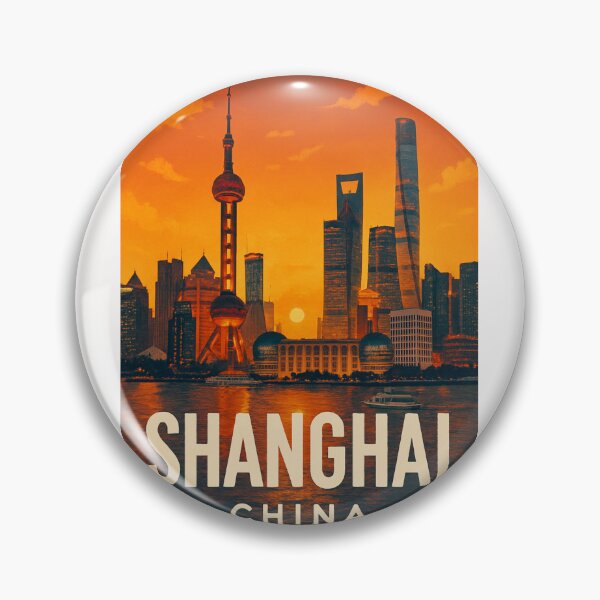 Item preview, Sunset Over Lujiazui Skyline, Shanghai designed and sold by Places On Earth.