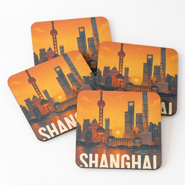 Item preview, Sunset Over Lujiazui Skyline, Shanghai designed and sold by Places On Earth.
