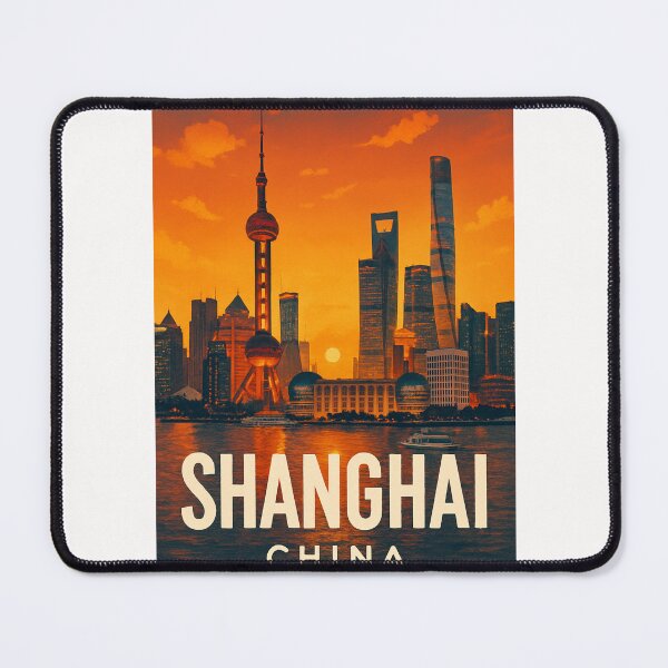 Item preview, Sunset Over Lujiazui Skyline, Shanghai designed and sold by Places On Earth.