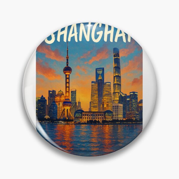 Item preview, Twilight Reflection on Shanghai’s Skyline designed and sold by Places On Earth.