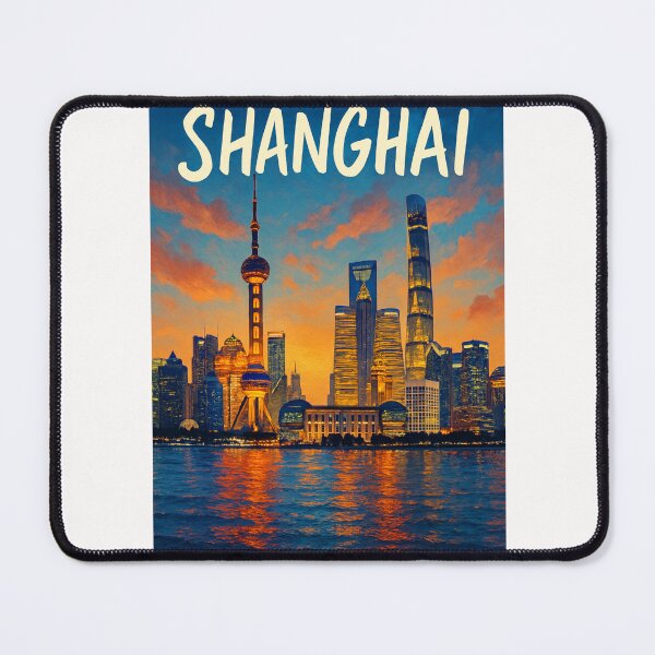 Item preview, Twilight Reflection on Shanghai’s Skyline designed and sold by Places On Earth.
