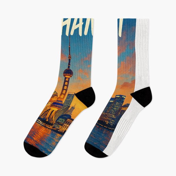 Item preview, Twilight Reflection on Shanghai’s Skyline designed and sold by Places On Earth.