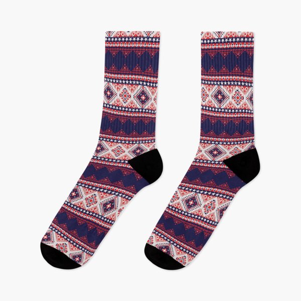 Item preview, Discover vibrant red, white, and blue tribal geometric patterns with stars perfect for adding a bold, patriotic, or unique touch to your designs designed and sold by DesignByNui.