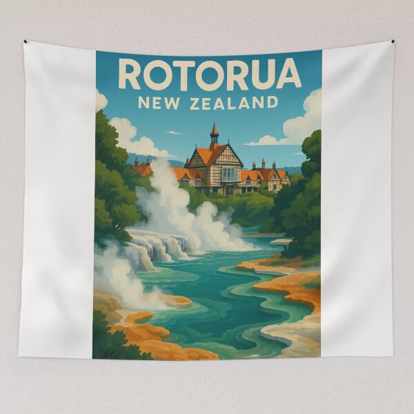 Item preview, Rotorua Geothermal Waters and Museum designed and sold by Places On Earth.