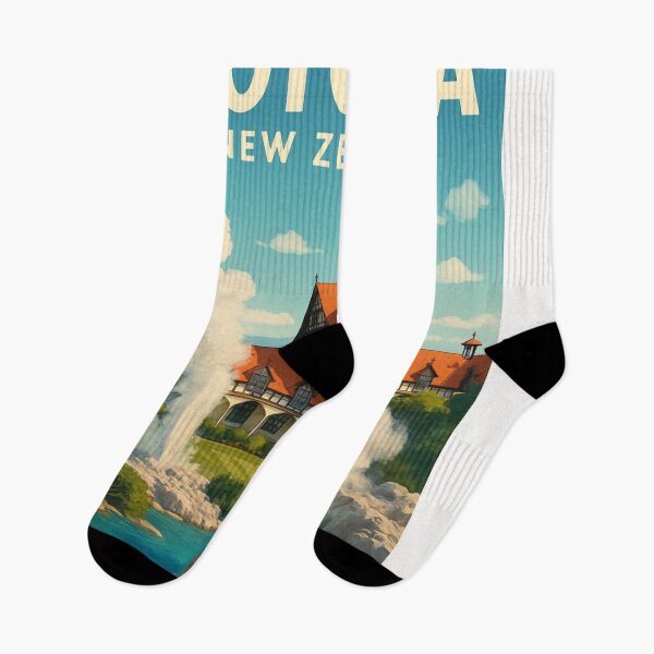 Item preview, Rotorua Museum and Geysers in Bloom designed and sold by Places On Earth.