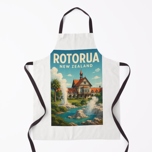 Item preview, Rotorua Museum and Geysers in Bloom designed and sold by Places On Earth.