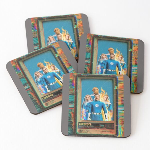 Item preview, Blue Heroes on Screen – Retro VHS Glitch Style designed and sold by LoomisDreams.