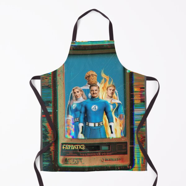 Item preview, Blue Heroes on Screen – Retro VHS Glitch Style designed and sold by LoomisDreams.