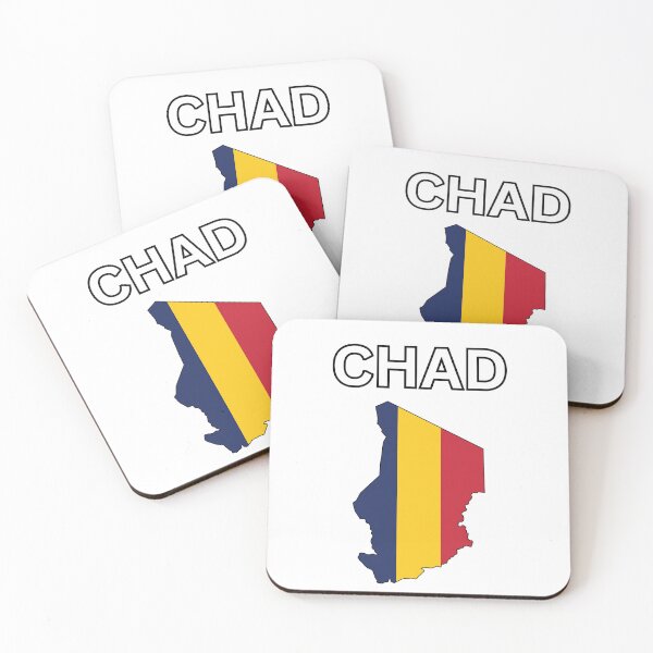 Aperçu de l'œuvre Carte du drapeau du Tchad créée et vendue par atomstartup.