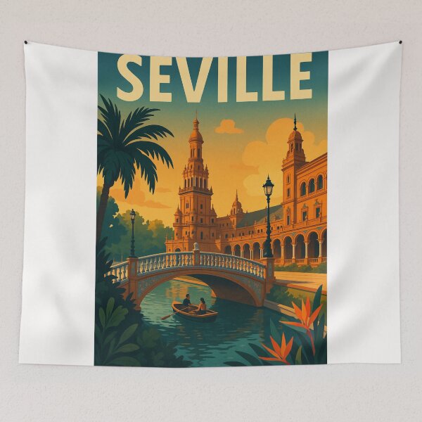 Item preview, Seville Plaza de España Boat Ride at Sunset designed and sold by Places On Earth.