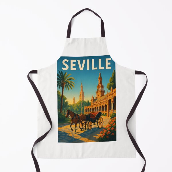 Item preview, Horse Carriage at Plaza de España, Seville designed and sold by Places On Earth.