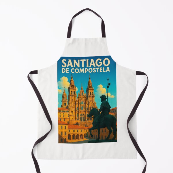 Item preview, Pilgrim Arrival at Santiago de Compostela Cathedral designed and sold by Places On Earth.