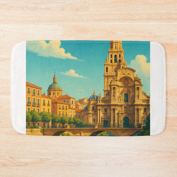 Item preview, Murcia Cathedral Reflections on the Segura River designed and sold by Places On Earth.