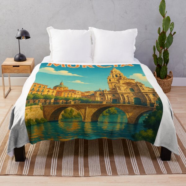 Artikelvorschau, Reflexionen der Kathedrale von Murcia auf dem Fluss Segura entworfen und verkauft von Places On Earth.