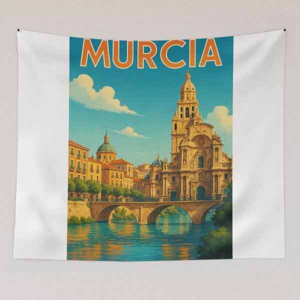 Item preview, Murcia Cathedral Reflections on the Segura River designed and sold by Places On Earth.