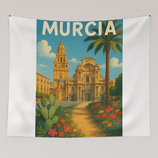Item preview, Floral Path to the Cathedral of Murcia designed and sold by Places On Earth.