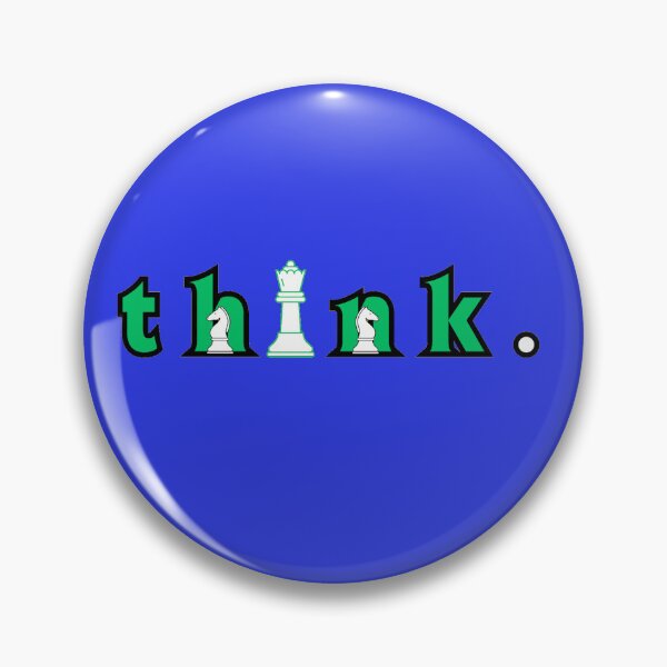 Item preview, THINK – Chess-Inspired Motivational Typography Design designed and sold by Primarkt.