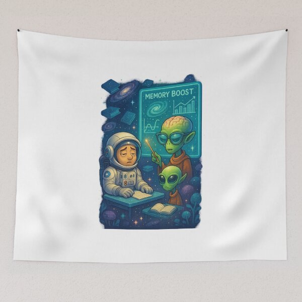 Item preview, Galactic Memory Class: Alien vs. Sleepy Human designed and sold by HEERMANArt.
