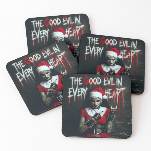 Item preview, Gothic Rocker Nun Santa Devil designed and sold by Voodoo Store Paranormal Collections.