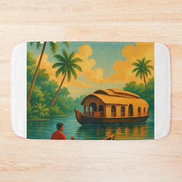 Item preview, Morning Calm on Kerala’s Backwater Channels designed and sold by Places On Earth.