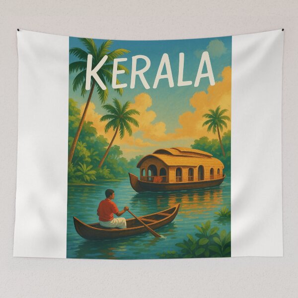 Item preview, Morning Calm on Kerala’s Backwater Channels designed and sold by Places On Earth.