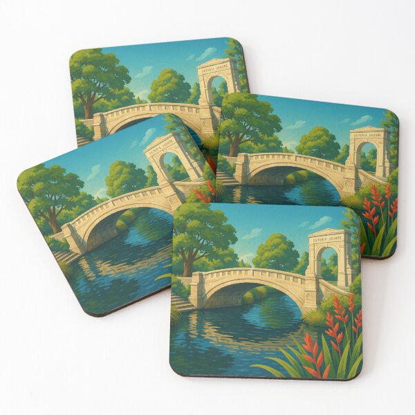 Item preview, Christchurch Victoria Square Bridge in Spring designed and sold by Places On Earth.