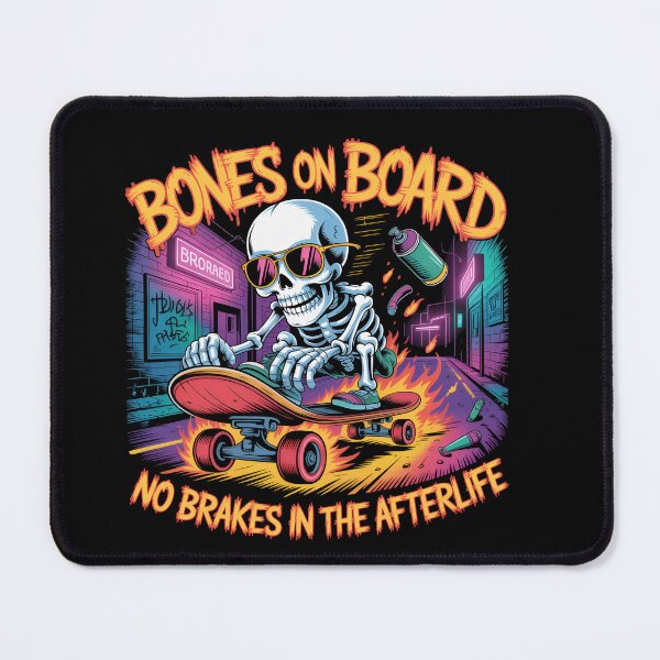 Item preview, Skater Bones on Fire designed and sold by NoFleshSupply.