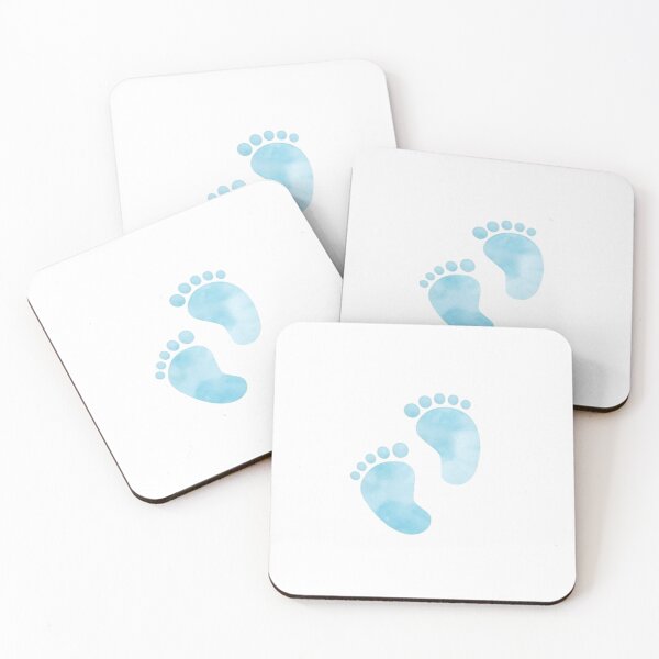 Item preview, Little Blue Steps – Watercolor Baby Footprints designed and sold by Bellassi.