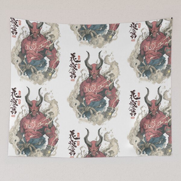 Item preview, Demonic Japanese Oni Demon Art designed and sold by bapupa.