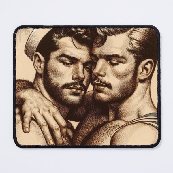 Item preview, 1940s Vintage Sailors "Brothers In Arms" San Francisco Tom of Finland Tribute Gay Pride Graphic Design designed and sold by ItsAKinkThing.